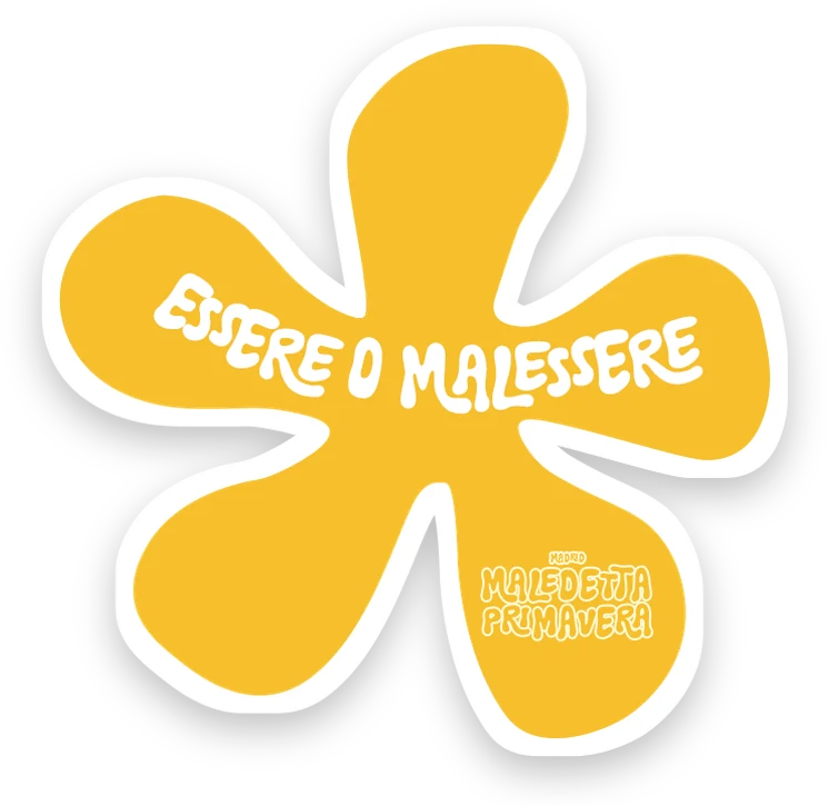 Adesivo a forma di fiore: Essere o malessere